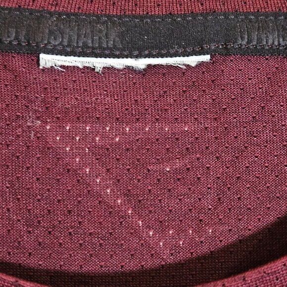 Gymshark Men's Long Sleeve Shirt Burgundy M Athflow Gorpcore Performance Fit - Picture 8 of 13